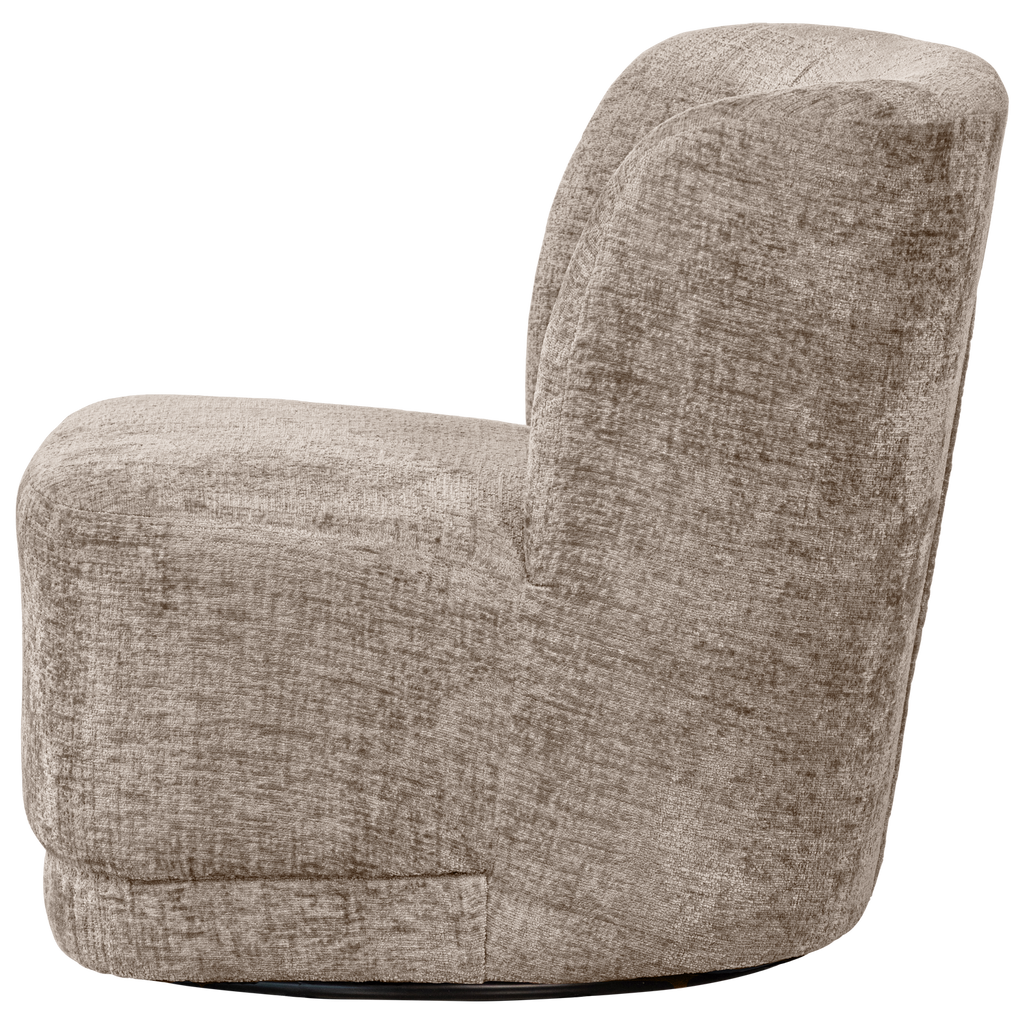 ATTY SWIVEL ARMCHAIR VELVET SAND