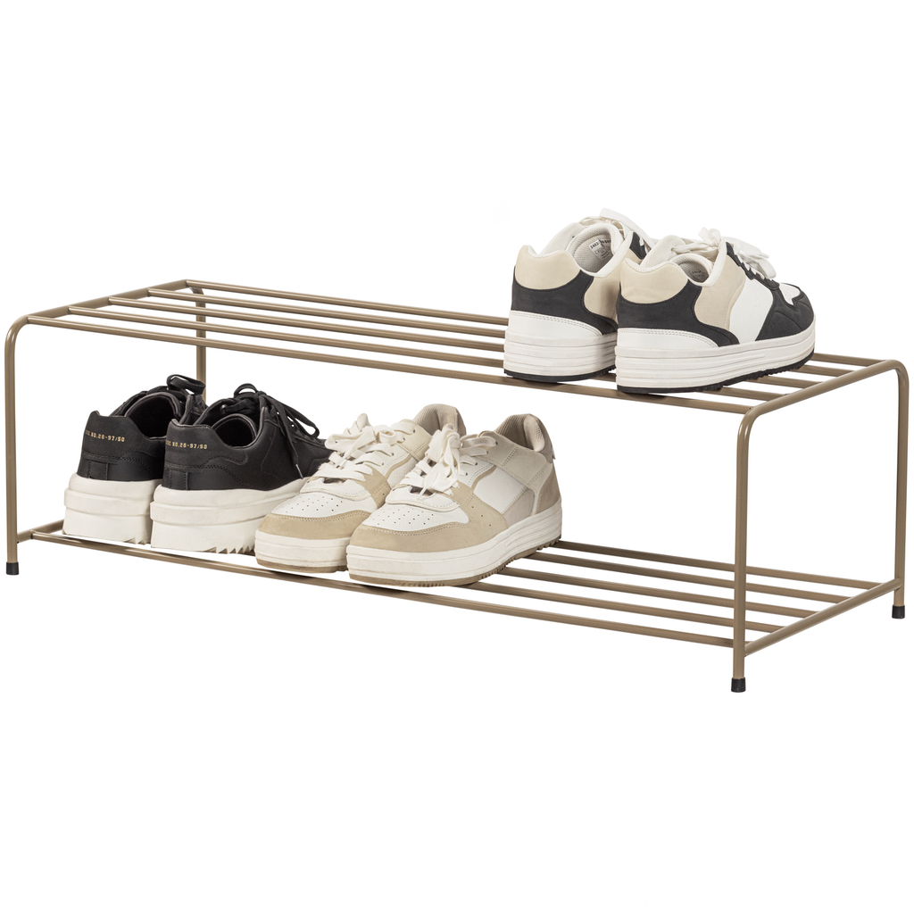 JOSSE SHOE RACK METAL MILITARY BROWN