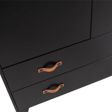 Laden Sie das Bild in den Galerie-Viewer, DIAN WARDROBE CABINET PINE BLACK [fsc]