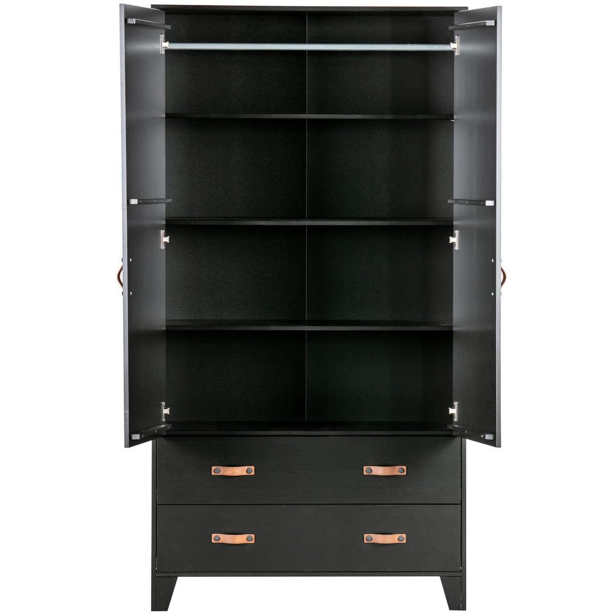 DIAN WARDROBE CABINET PINE BLACK [fsc]