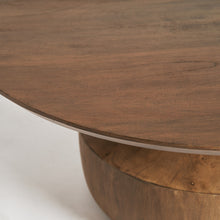 Load image into Gallery viewer, COFFEE TABLE MANGO 90X90X40 BROWN