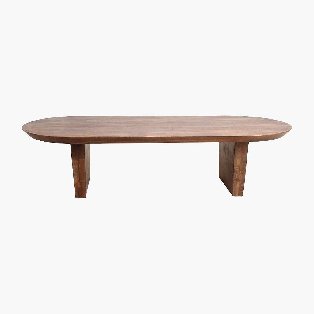 Bullnose coffee table brown
