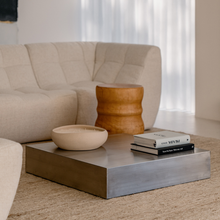 Carica l'immagine nel visualizzatore di Gallery, Coffee table Sienna W80 cm x D80 cm x H16.6cm - Stainless steel