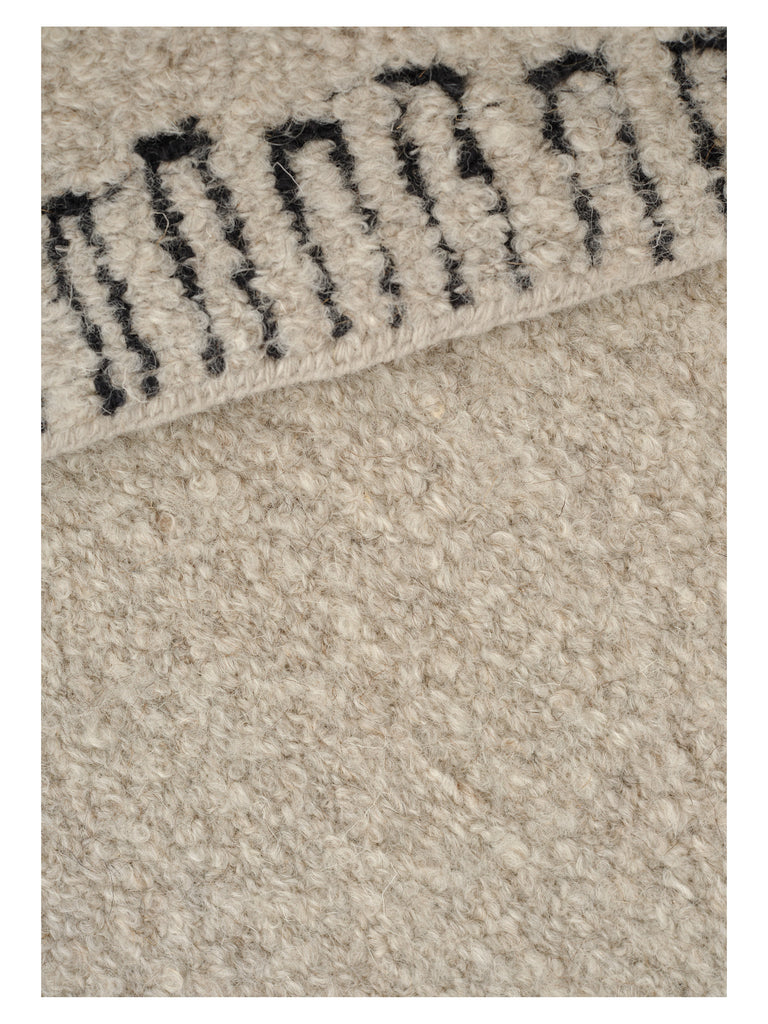 Zenith Moon Beige hand-knotted rug – close-up of the texture | Linie Design at Bois Blanc Home, Limassol, Cyprus
