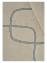 Load image into Gallery viewer, Lineal Flow Beige hand-knotted rug – close-up of the texture | Linie Design at Bois Blanc Home, Limassol, Cyprus