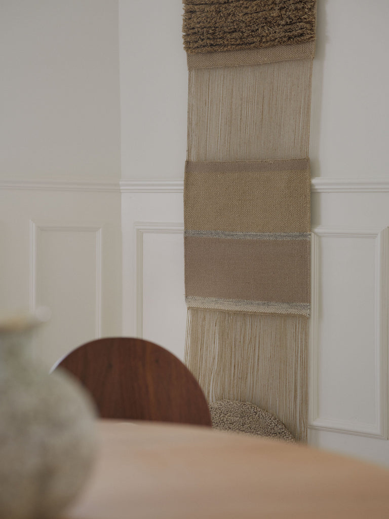Totem Opus Chalk hand-woven rug – detail 2 | Linie Design at Bois Blanc Home, Limassol, Cyprus