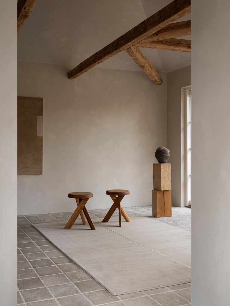 Faded Noren Cream loom-knotted rug – detail 3 | Linie Design at Bois Blanc Home, Limassol, Cyprus