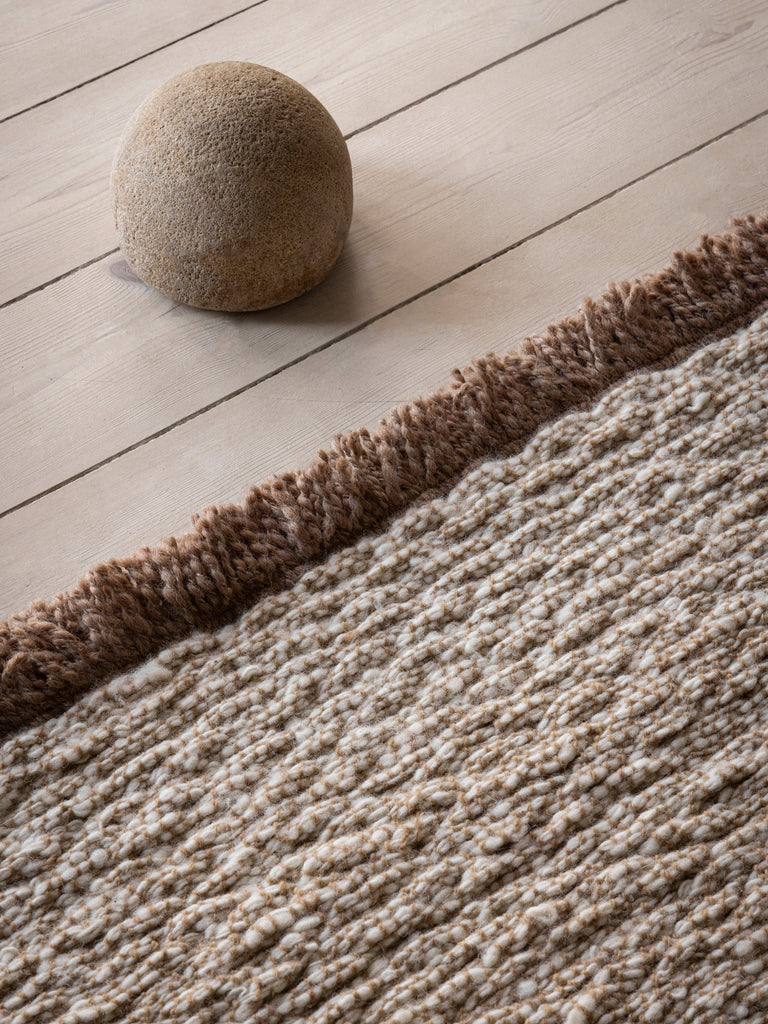 Soft Outline Beige hand-woven rug – detail 7 | Linie Design at Bois Blanc Home, Limassol, Cyprus