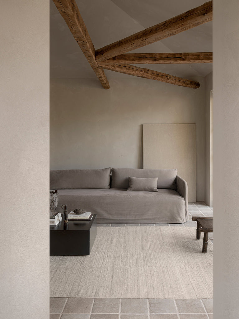 Still Aya Cream hand-woven rug – detail 2 | Linie Design at Bois Blanc Home, Limassol, Cyprus