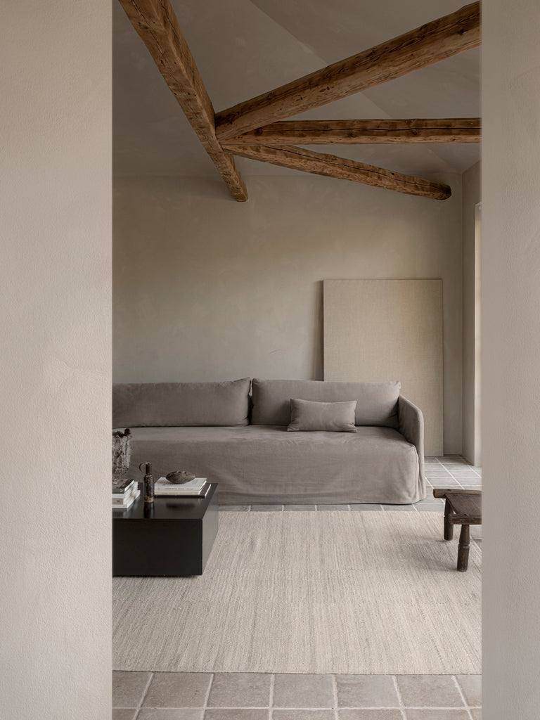Still Aya Cream hand-woven rug – detail 3 | Linie Design at Bois Blanc Home, Limassol, Cyprus