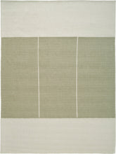 Load image into Gallery viewer, Poetic Grid Moss hand-woven rug – product photo | Linie Design at Bois Blanc Home, Limassol, Cyprus