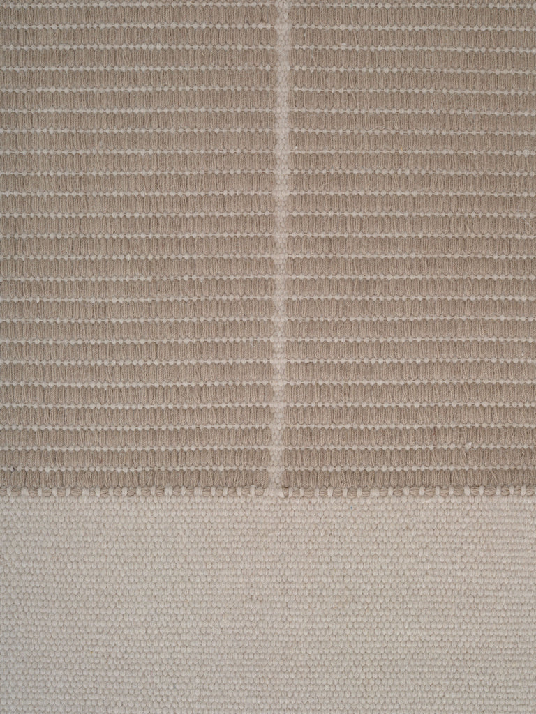 Poetic Grid Beige hand-woven rug – detail 3 | Linie Design at Bois Blanc Home, Limassol, Cyprus