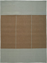Load image into Gallery viewer, Poetic Grid Camel hand-woven rug – product photo | Linie Design at Bois Blanc Home, Limassol, Cyprus