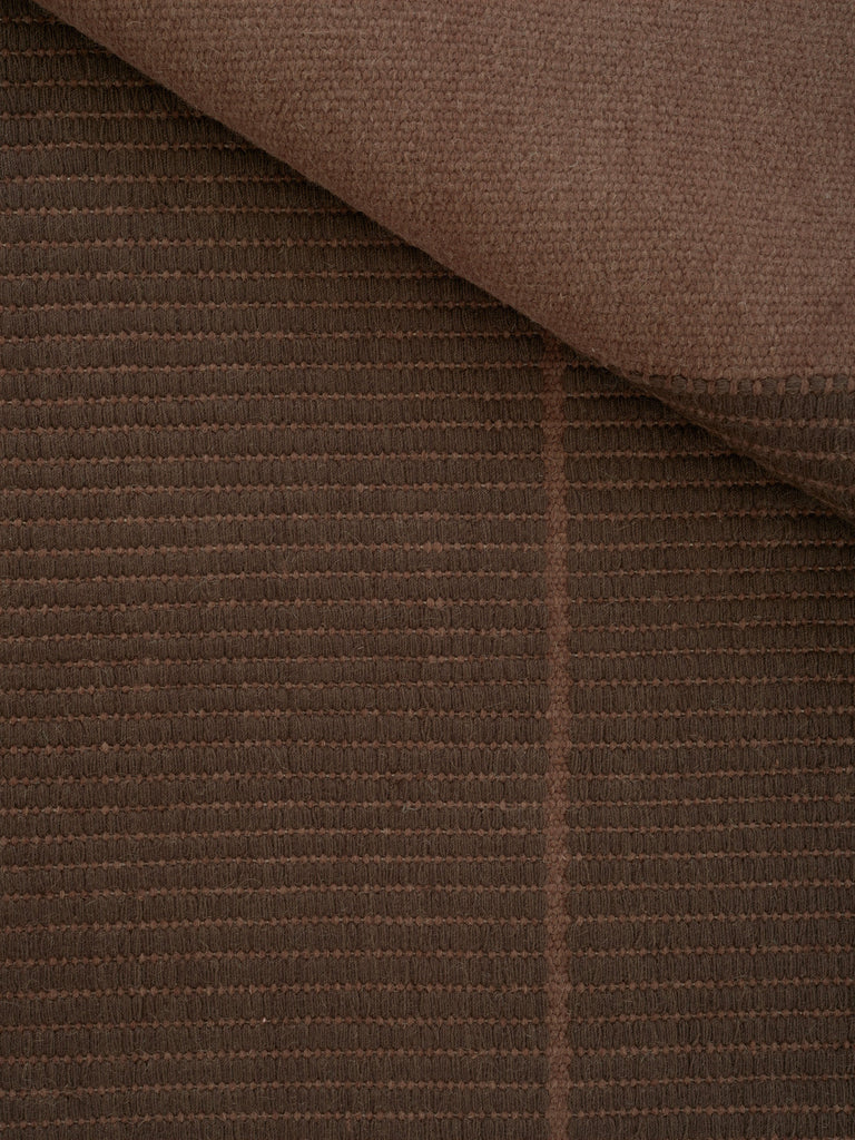Poetic Grid Umber hand-woven rug – detail 2 | Linie Design at Bois Blanc Home, Limassol, Cyprus
