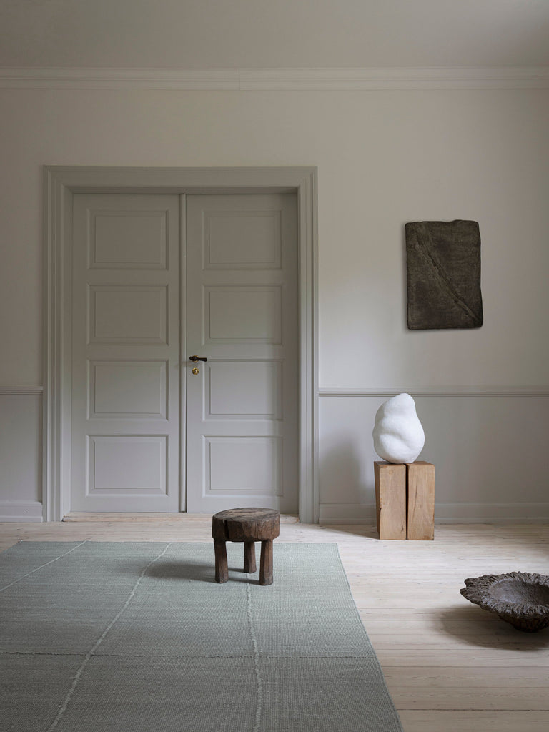 Flow Shen Mint Grey hand-woven rug – detail 3 | Linie Design at Bois Blanc Home, Limassol, Cyprus