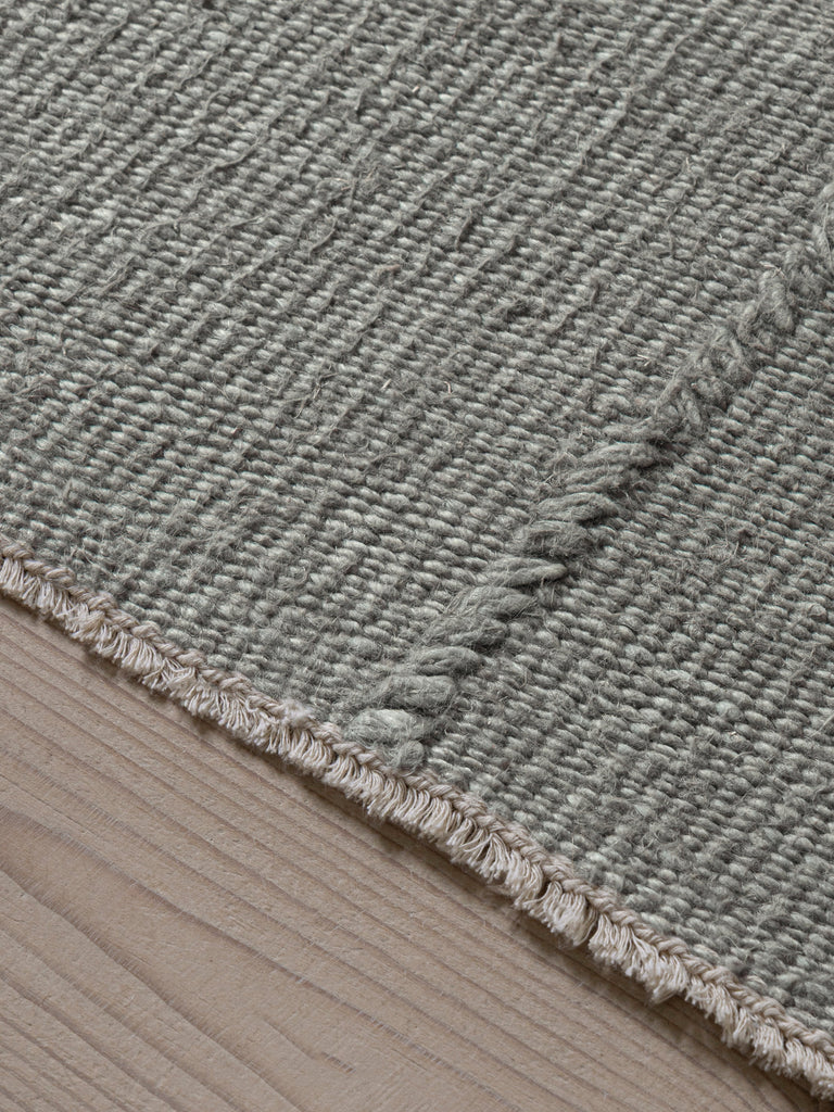Flow Shen Mint Grey hand-woven rug – detail 6 | Linie Design at Bois Blanc Home, Limassol, Cyprus