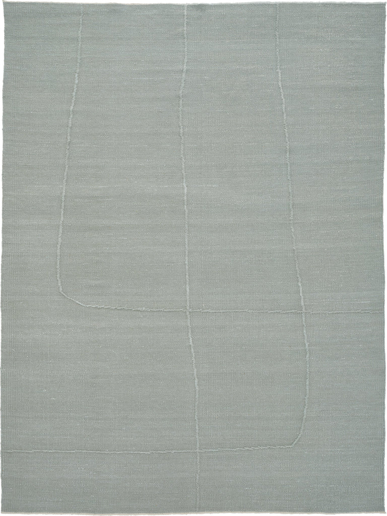 Flow Shen Mint Grey hand-woven rug – product photo | Linie Design at Bois Blanc Home, Limassol, Cyprus