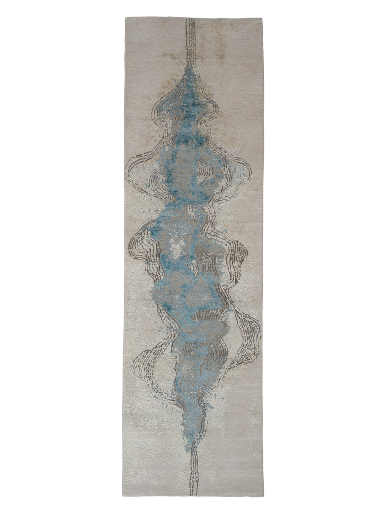 Immersed Myth Aqua hand-knotted rug – product photo | Linie Design at Bois Blanc Home, Limassol, Cyprus