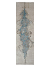 Carica l'immagine nel visualizzatore di Gallery, Immersed Myth Aqua hand-knotted rug – product photo | Linie Design at Bois Blanc Home, Limassol, Cyprus