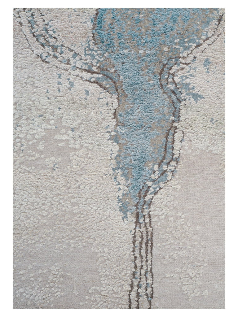 Immersed Myth Aqua hand-knotted rug – detail 2 | Linie Design at Bois Blanc Home, Limassol, Cyprus