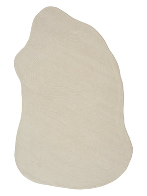Fluid Fossil White hand-knotted rug – product photo | Linie Design at Bois Blanc Home, Limassol, Cyprus