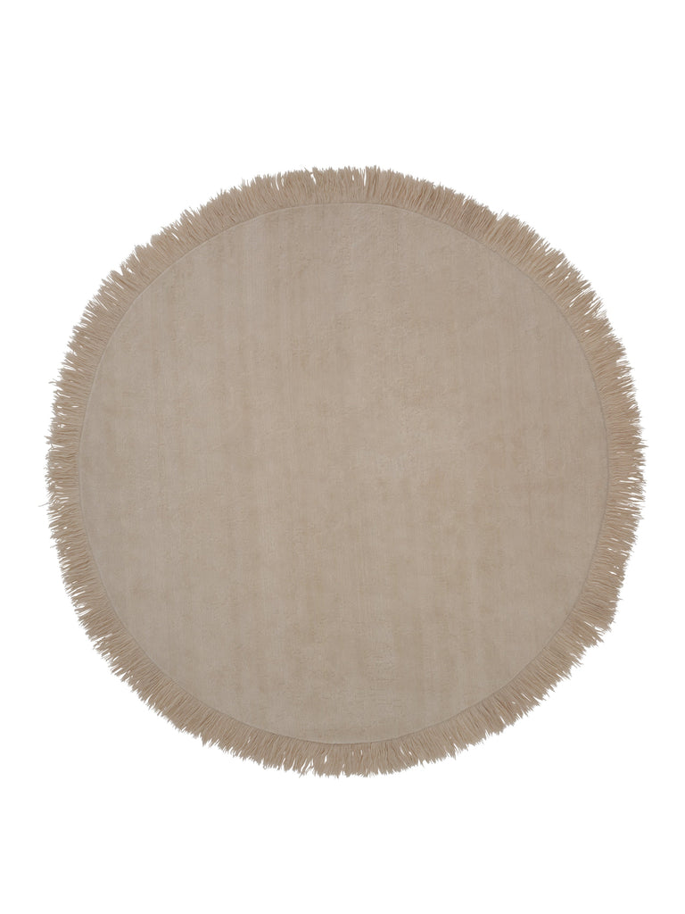 Oceanic Reef Beige hand-knotted rug – round shape | Linie Design at Bois Blanc Home, Limassol, Cyprus