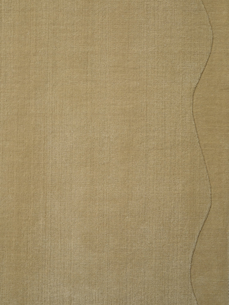 Crest Motion Light Yellow loom-knotted rug – close-up of the texture | Linie Design at Bois Blanc Home, Limassol, Cyprus