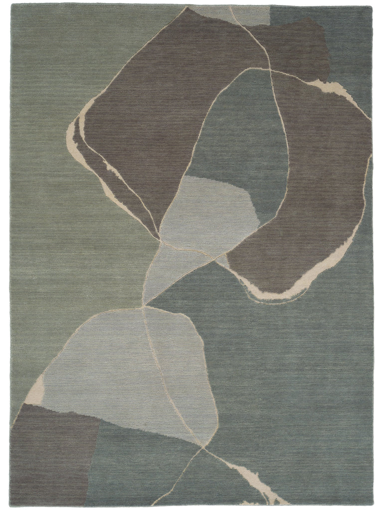 Vivid Rush Sage hand-knotted rug – product photo | Linie Design at Bois Blanc Home, Limassol, Cyprus