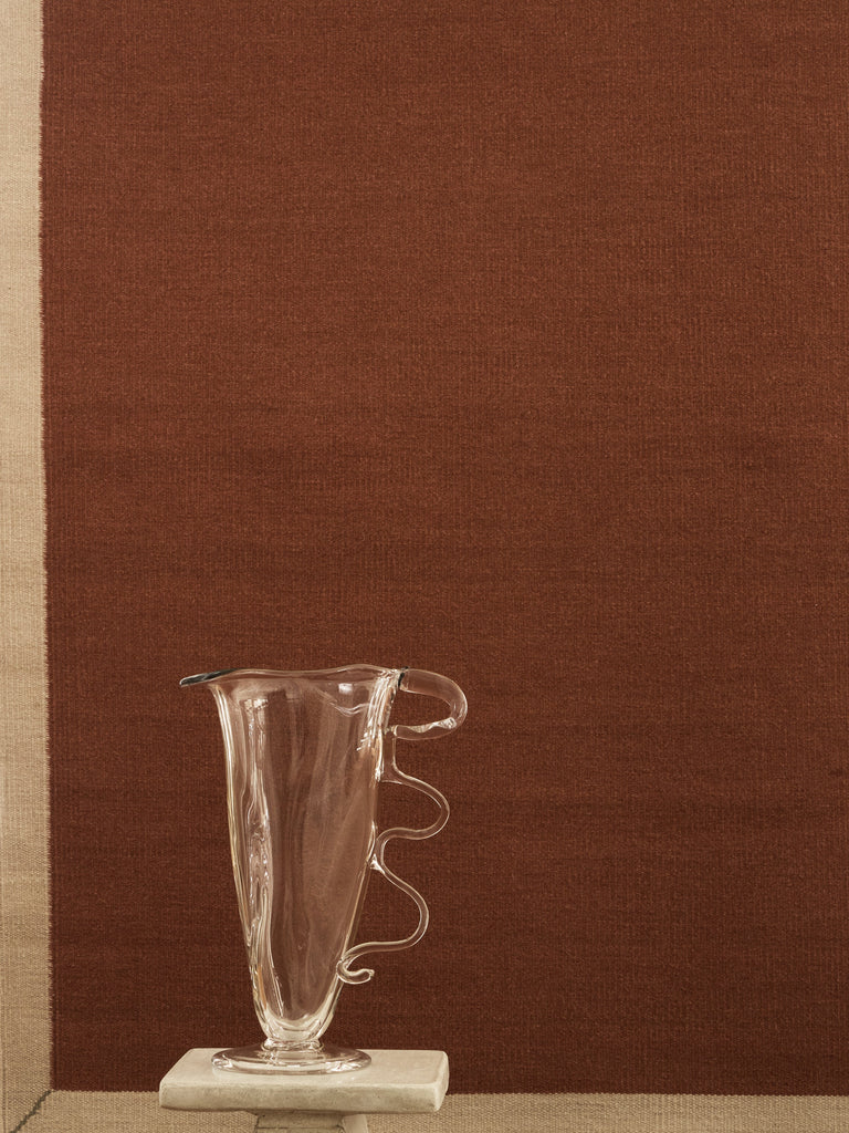 Lume Frame Burnt Amber hand-woven rug – detail 2 | Linie Design at Bois Blanc Home, Limassol, Cyprus