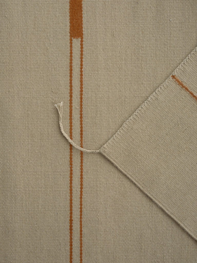 Verge Atelier Chalk hand-woven rug – close-up of the texture | Linie Design at Bois Blanc Home, Limassol, Cyprus