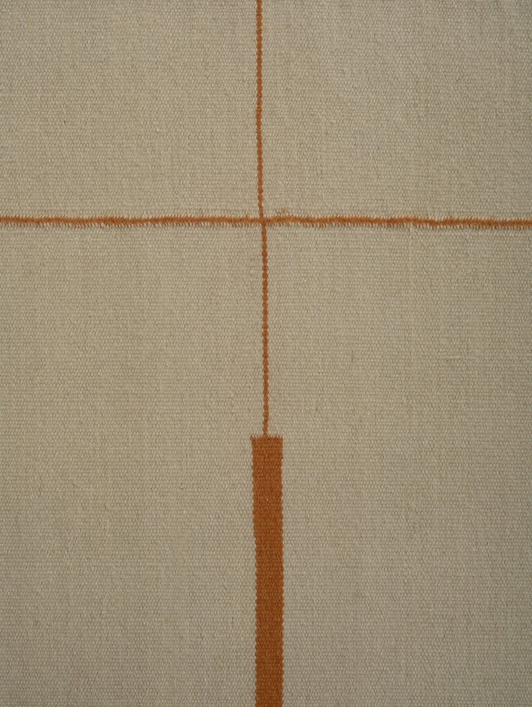 Verge Atelier Chalk hand-woven rug – close-up of the texture | Linie Design at Bois Blanc Home, Limassol, Cyprus