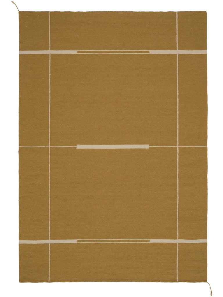 Verge Atelier Mustard hand-woven rug – product photo | Linie Design at Bois Blanc Home, Limassol, Cyprus
