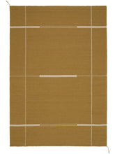 Charger l'image dans la galerie, Verge Atelier Mustard hand-woven rug – product photo | Linie Design at Bois Blanc Home, Limassol, Cyprus