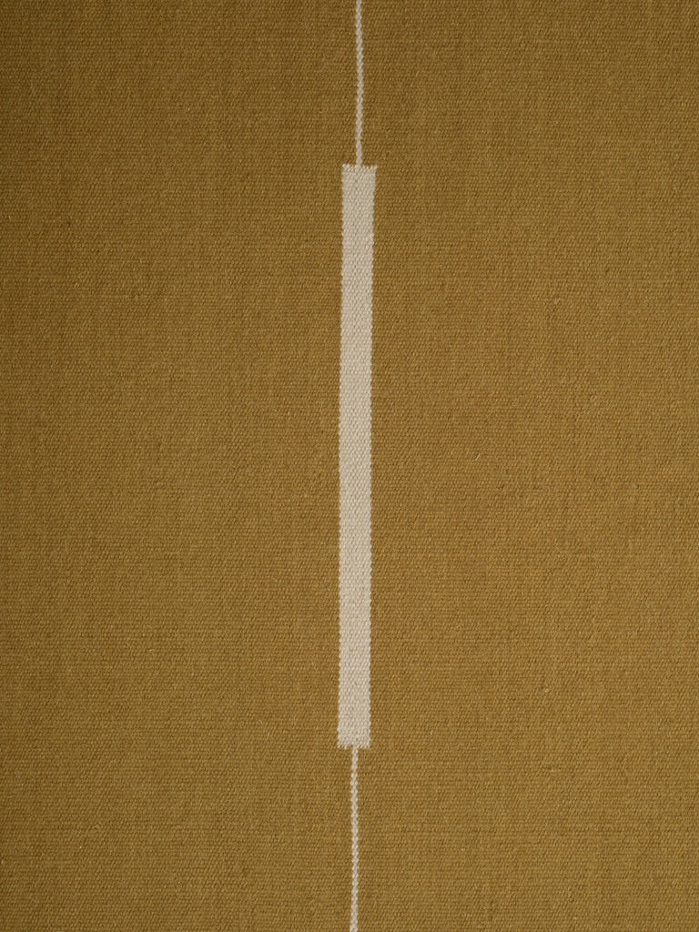 Verge Atelier Mustard hand-woven rug – close-up of the texture | Linie Design at Bois Blanc Home, Limassol, Cyprus