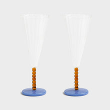 Laden Sie das Bild in den Galerie-Viewer, Flute perle amber set of 2