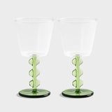 Wine glass petal set of 2