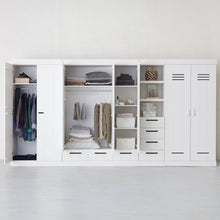 Laden Sie das Bild in den Galerie-Viewer, CONNECT 3-DOORS BASIC DRAWER - STRIP DOORS CAB WHITE [fsc]