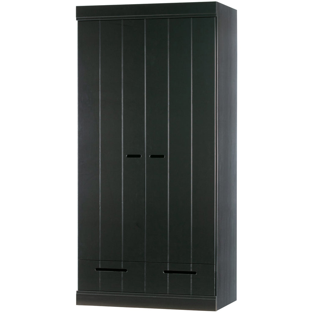CONNECT 2-DOORS - DRAWER - STRIP DOORS BLACK [fsc]