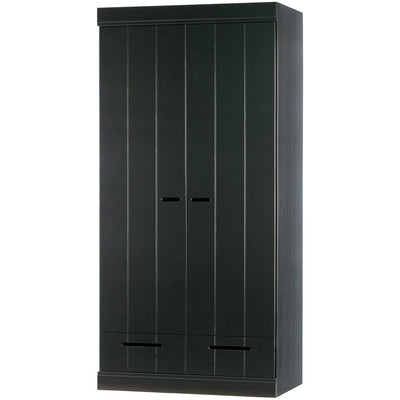 CONNECT 2-DOORS - DRAWER - STRIP DOORS BLACK [fsc]