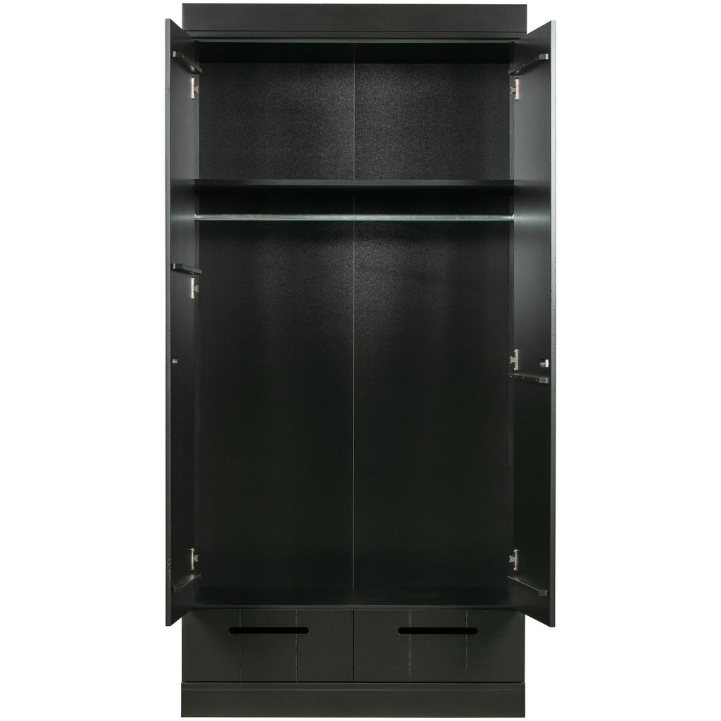 CONNECT 2-DOORS - DRAWER - STRIP DOORS BLACK [fsc]