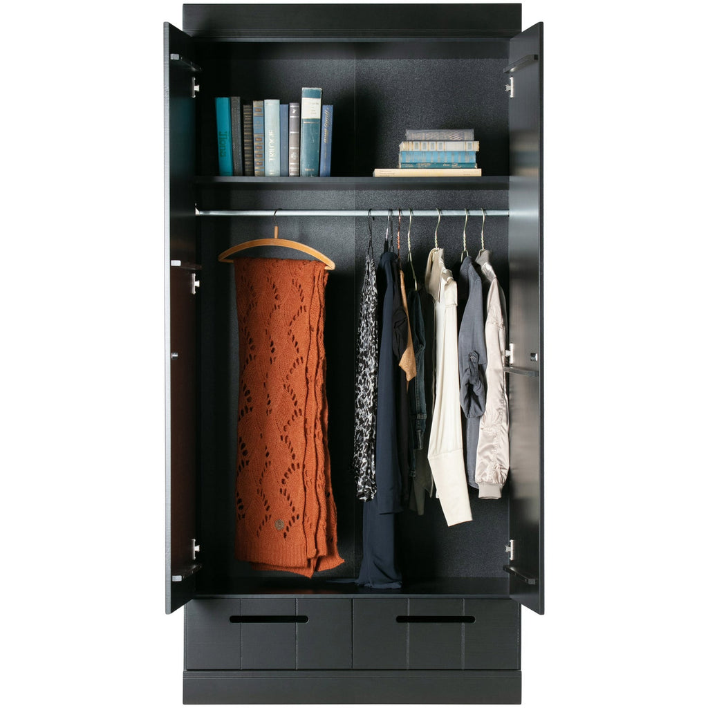 CONNECT 2-DOORS - DRAWER - STRIP DOORS BLACK [fsc]