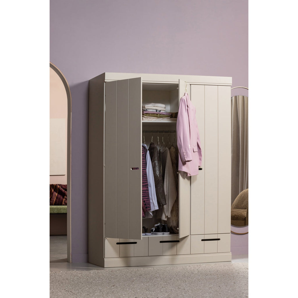 CONNECT 3-DOORS DRAWER - STRIP DOORS DUST [fsc]