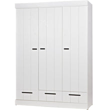Laden Sie das Bild in den Galerie-Viewer, CONNECT 3-DOORS BASIC DRAWER - STRIP DOORS CAB WHITE [fsc]