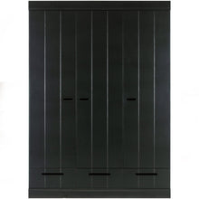 Laden Sie das Bild in den Galerie-Viewer, CONNECT 3-DOORS DRAWER - STRIP DOORS BLACK [fsc]