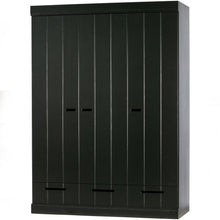 Laden Sie das Bild in den Galerie-Viewer, CONNECT 3-DOORS DRAWER - STRIP DOORS BLACK [fsc]