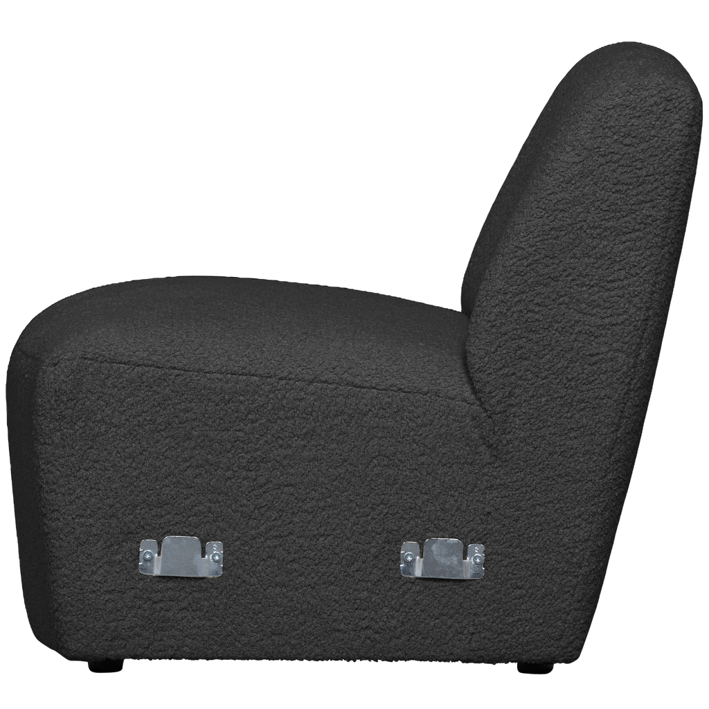 COCO 1-SEATER ELEMENT BOUCLE DARK GREY