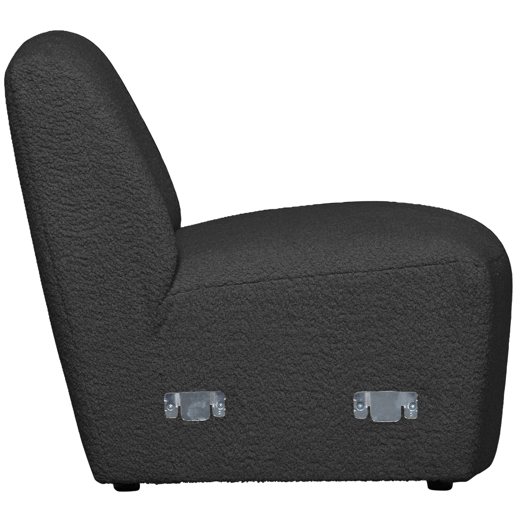 COCO 1-SEATER ELEMENT BOUCLE DARK GREY