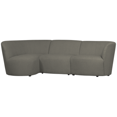 COCO 3-SEATER ROUNDED LEFT BOUCLE WARM GREEN