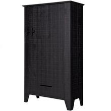 Laden Sie das Bild in den Galerie-Viewer, GIJS FARMER CABINET ROUGH SAWN PINE BLACK [fsc]