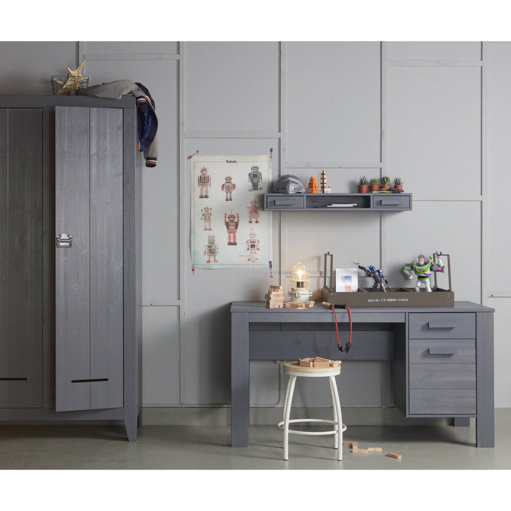 DENNIS DESK STEEL GREY [fsc]